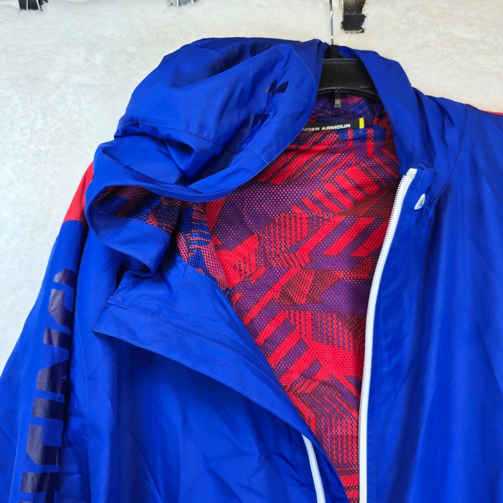 Under Armour Hood Speakers Windbreaker Jacket Mens XL Wired Working Audio Sound‎ - Picture 4 of 14